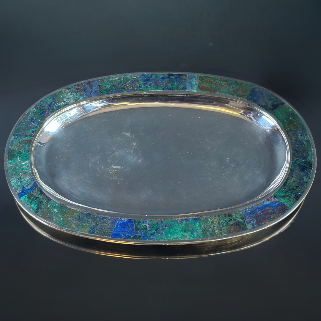 Vintage Los Castillo Taxco Mexican Silverplate Serving Set