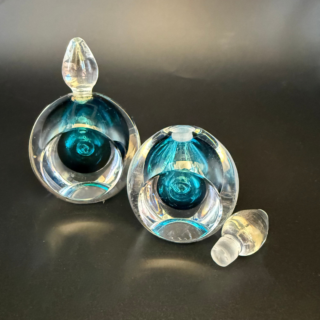 Vintage Kosta Boda Glass Perfume Bottles