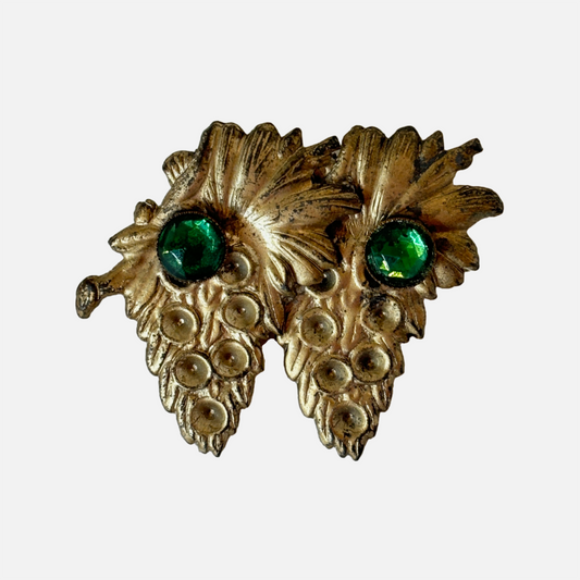 Vintage 1910's Brass Brooch (77)