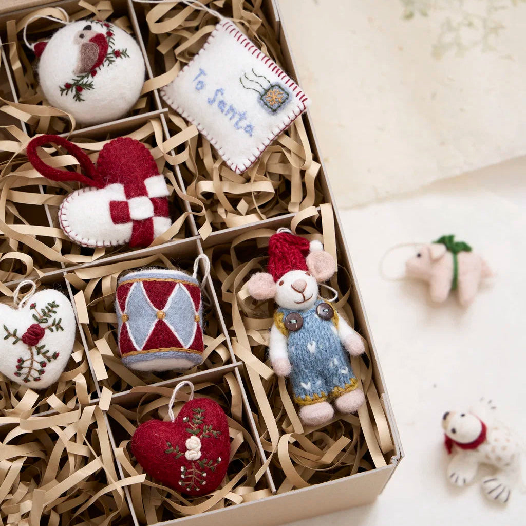 Gry & Sif Felt Christmas Braided Heart