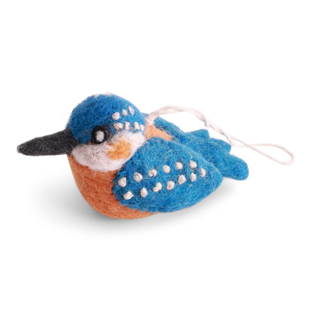 Gry & Sif Felt Kingfisher Bird