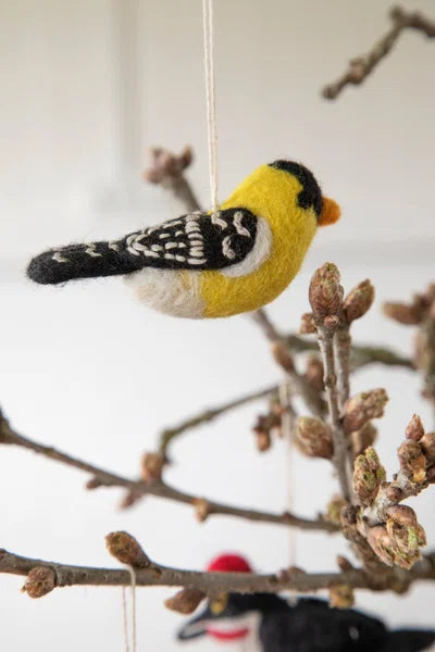 Gry & Sif Felt Gold Finch Bird
