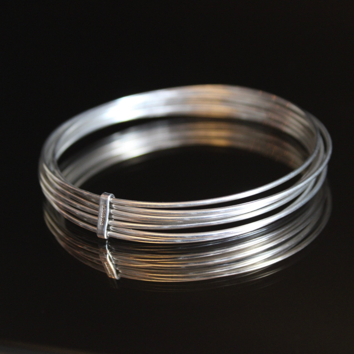 Vintage 7-Strand Sterling Silver Bracelet