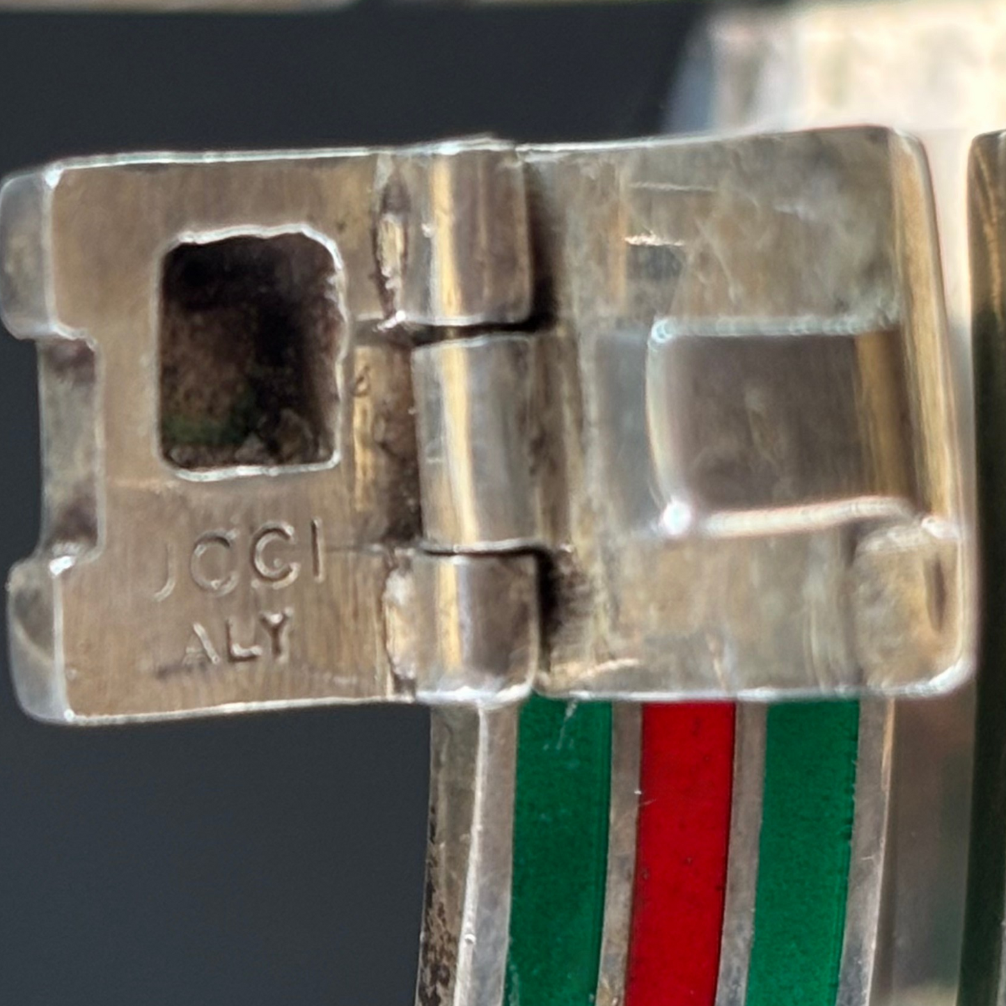 1970s Gucci Sterling Enamel Bracelet