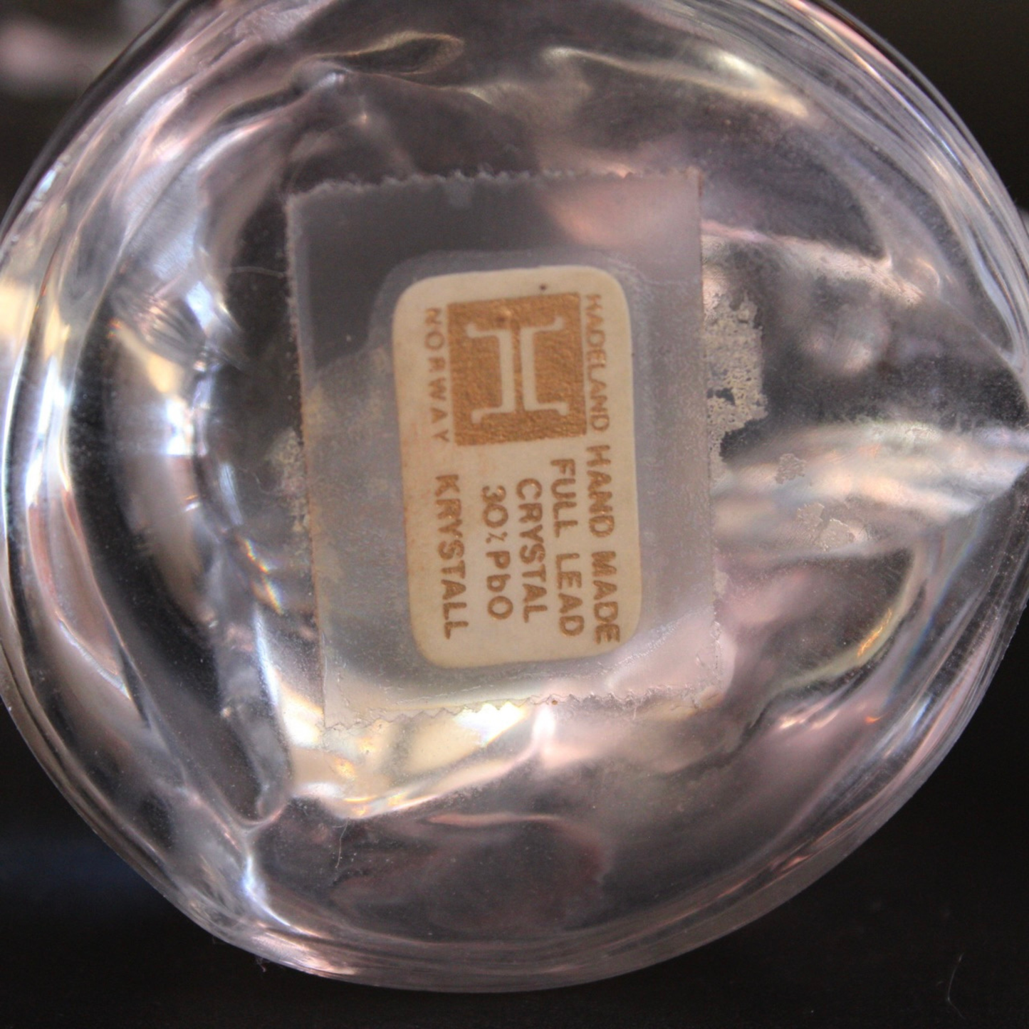 Vintage Hadeland Norwegian Crystal Dolphin