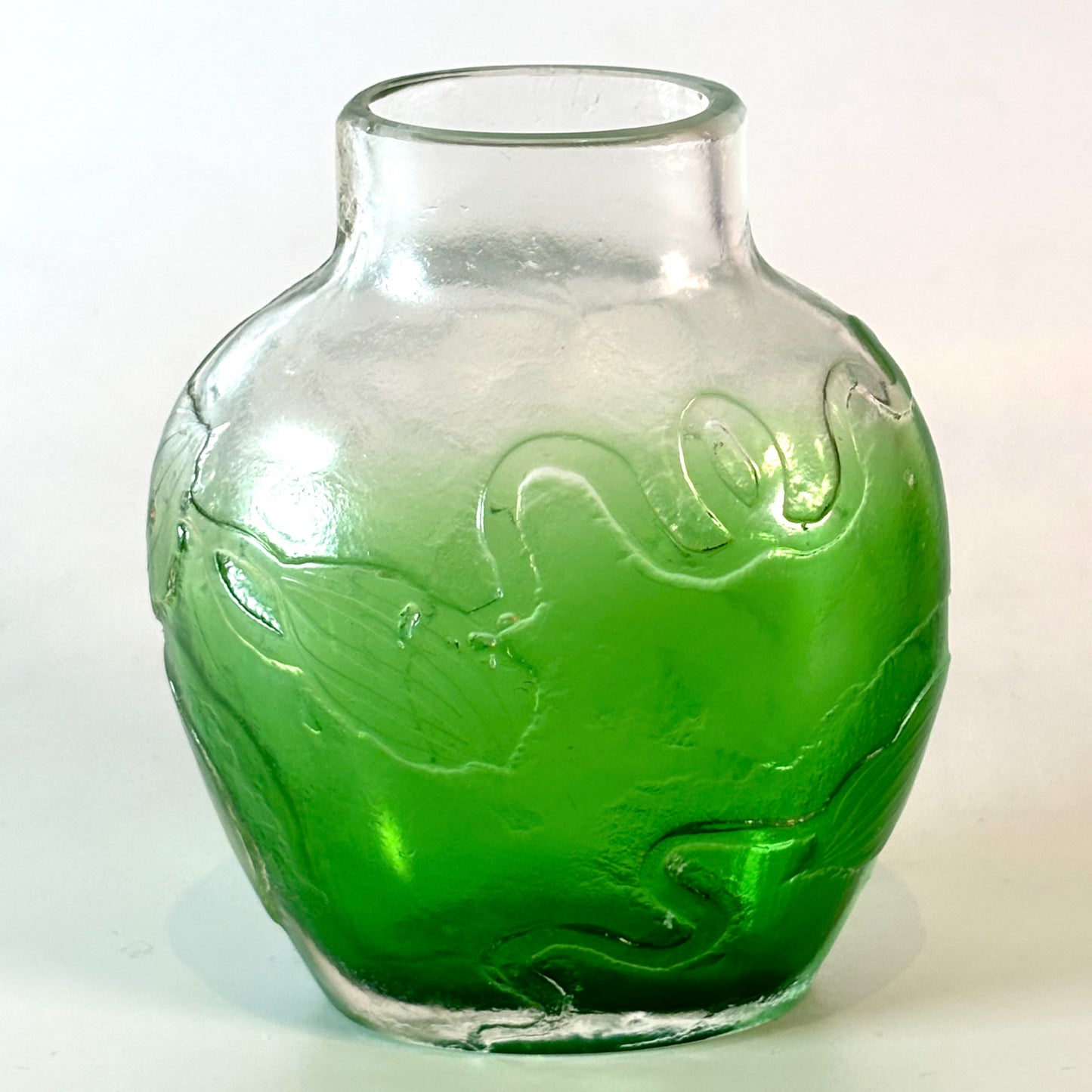 Vintage Daum Nancy Glass Flower Vase