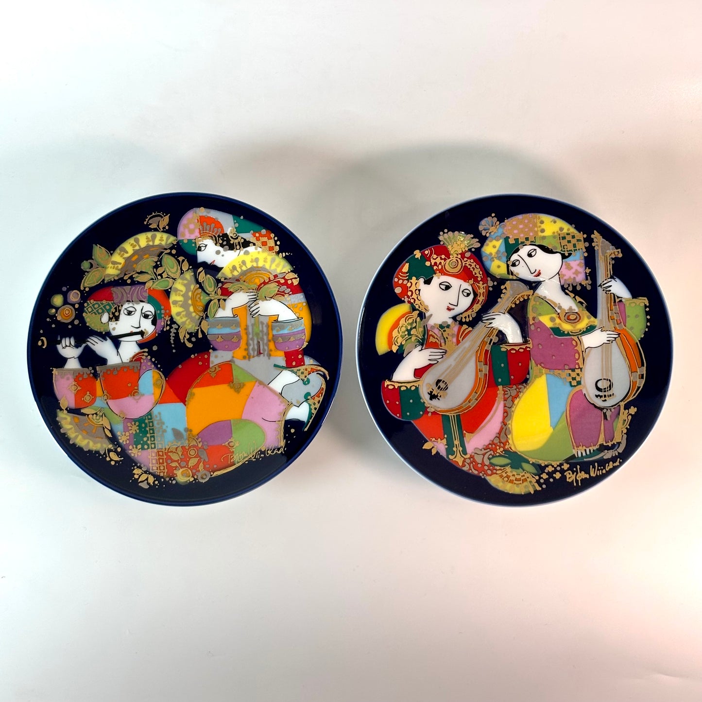 Rosenthal Bjorn Wiinblad Orientalische Nachtmusik Hanging Plates