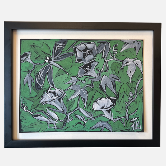 Mike Kasun 38 "Ipomoea & Dragonfly"
