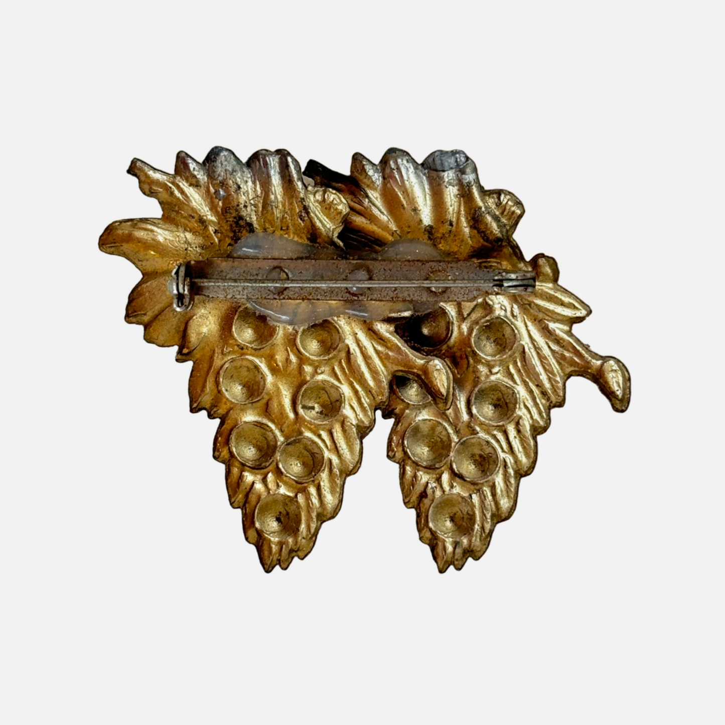 Vintage 1910's Brass Brooch (77)