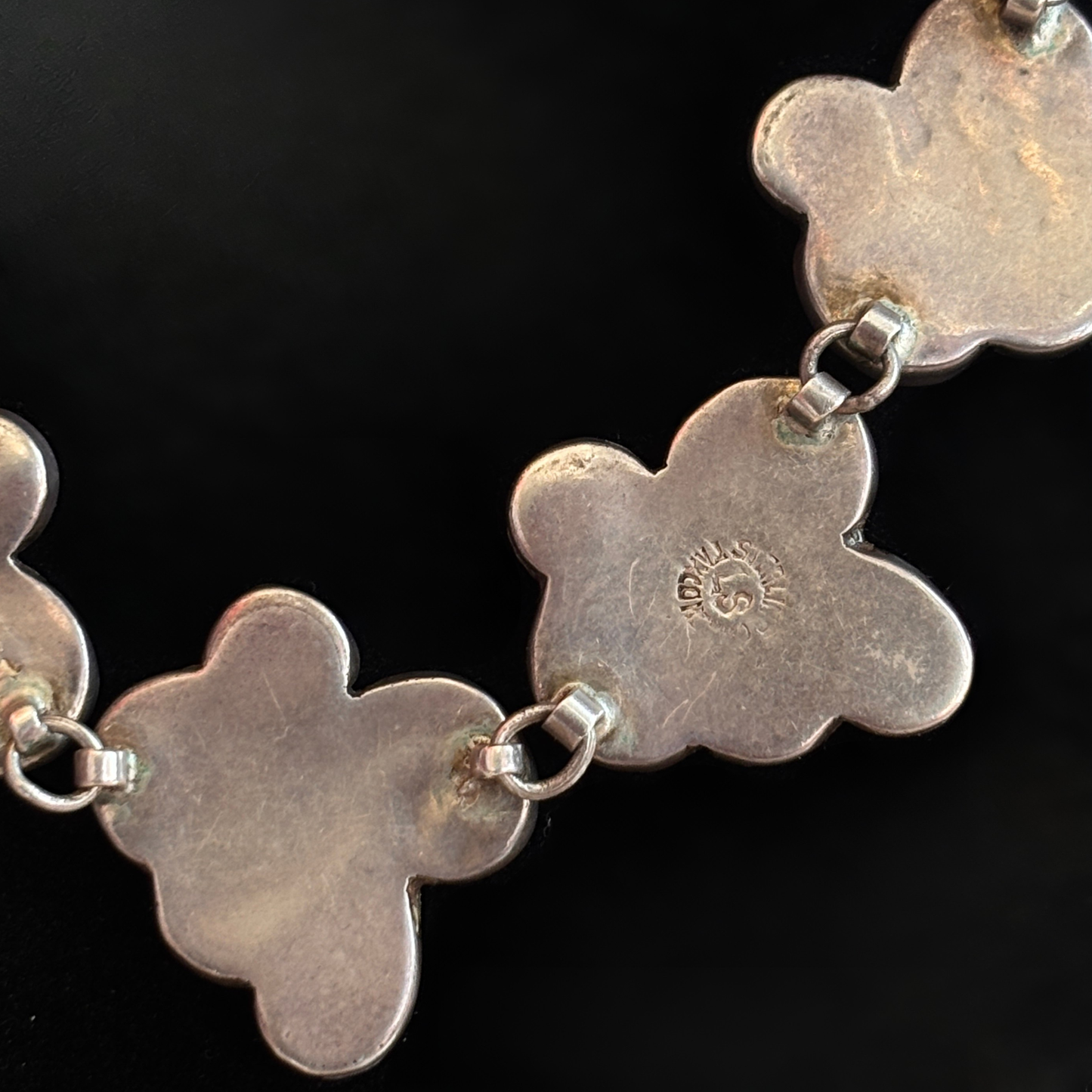 Vintage Taxco Abalone & Sterling Silver Necklace
