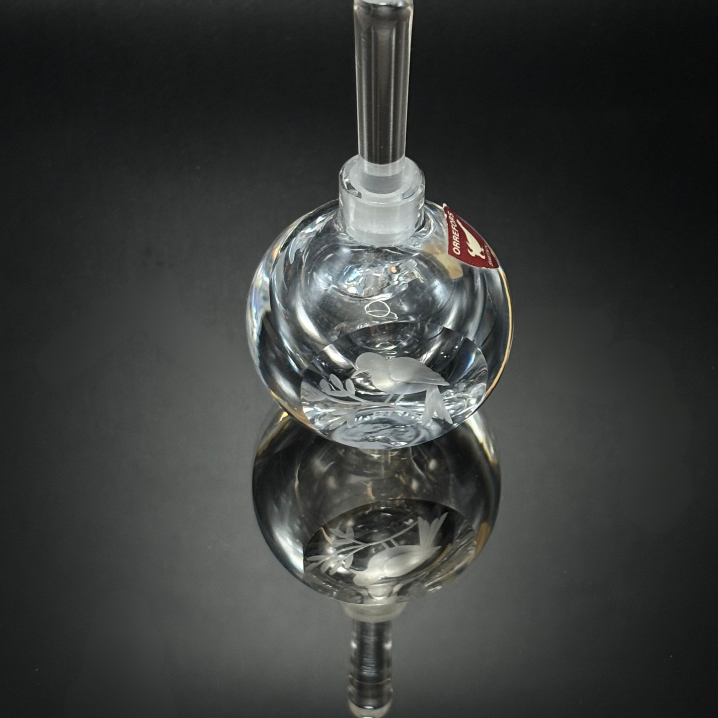 Vintage Orrefors Glass Perfume Bottle