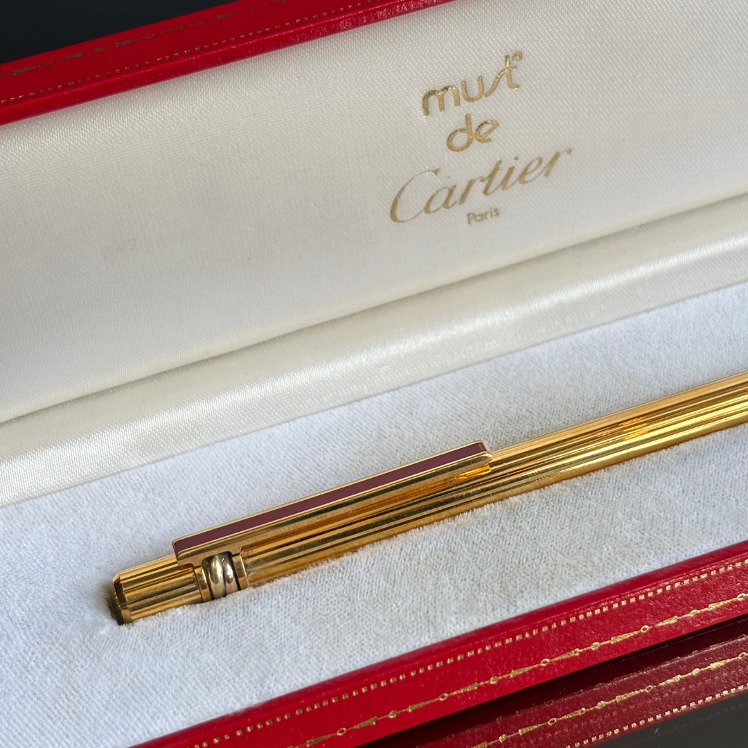 Vintage Must de Cartier Pen with Case