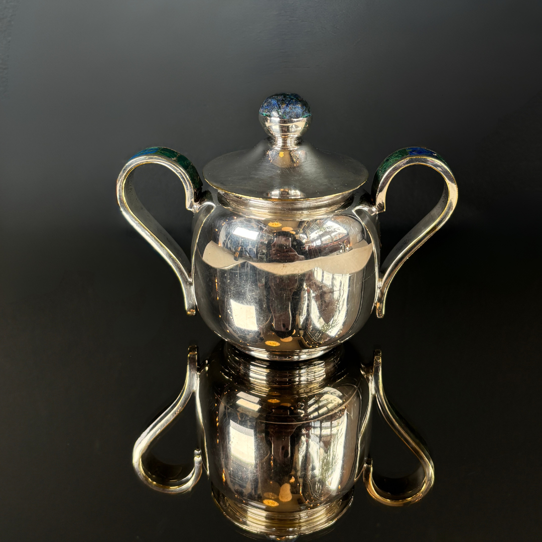 Vintage Los Castillo Taxco Mexican Silverplate Serving Set