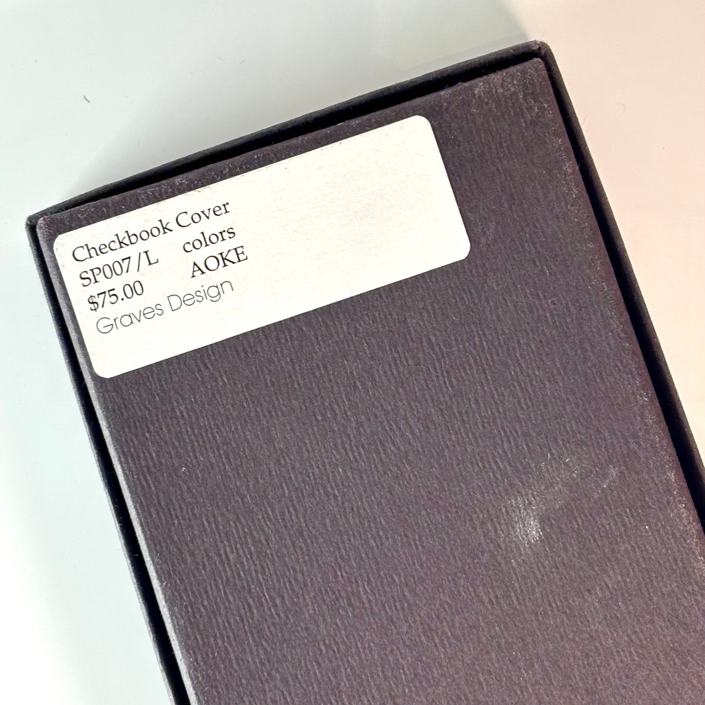 Vintage Michael Graves Leather Wallet/Checkbook Cover