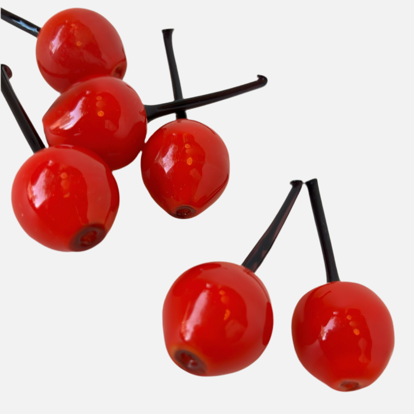 Murano Italian Vintage Art Glass Cherries