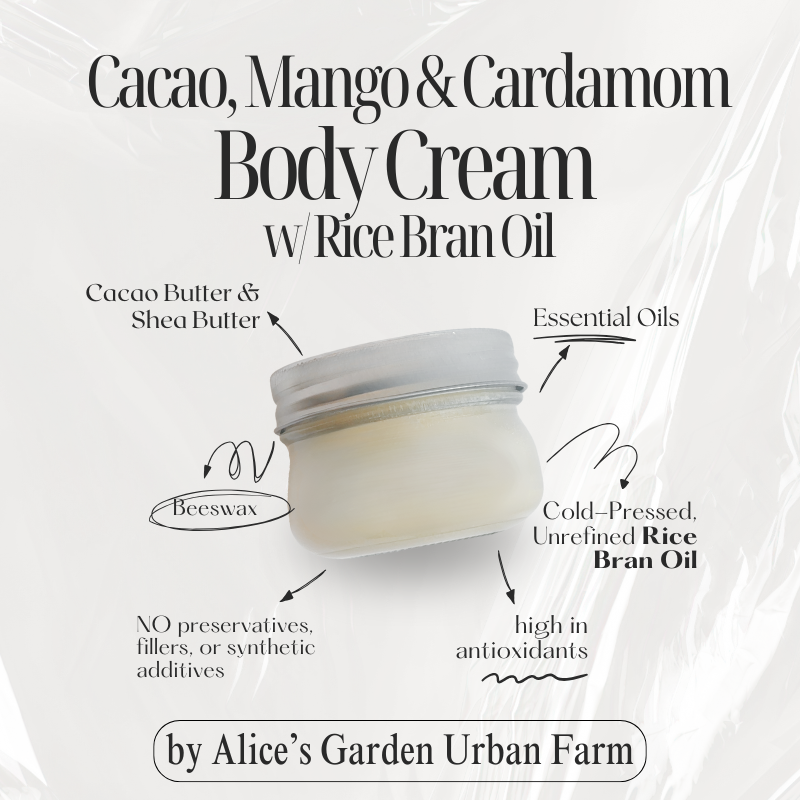 Alice's Garden Cacao, Mango, Cardamom Cream