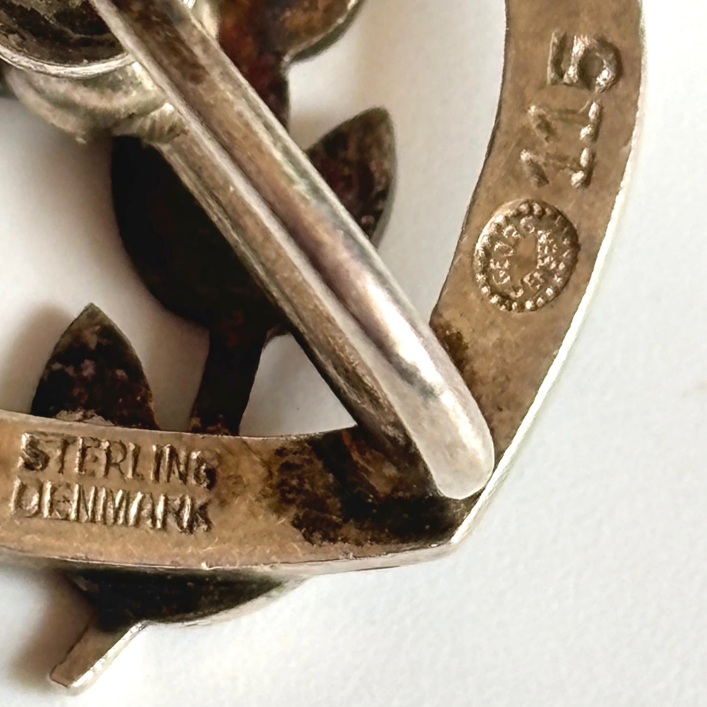 Vintage Georg Jensen Screw-On Heart Earrings