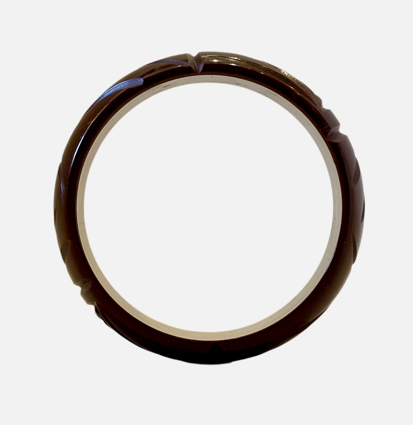 Vintage Carved Genuine Bakelite Bangle Bracelets
