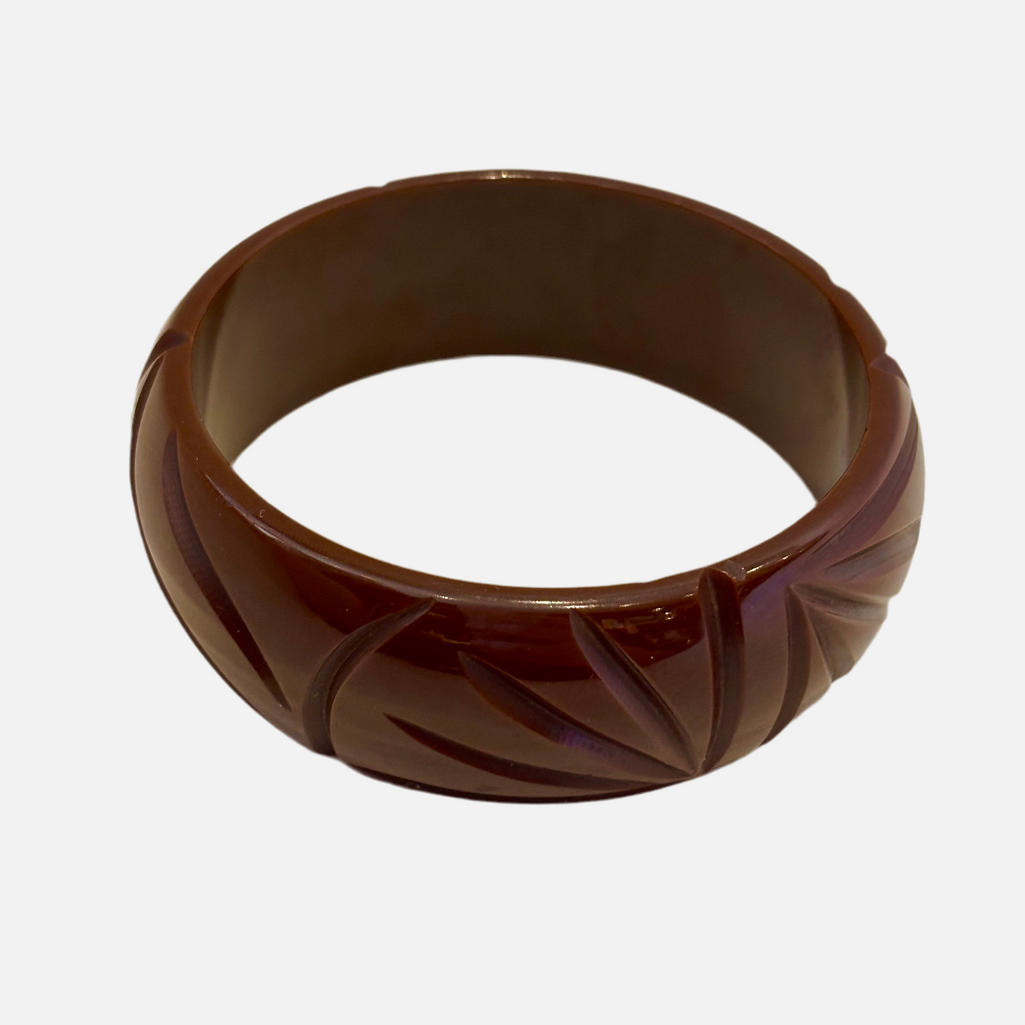 Vintage Carved Genuine Bakelite Bangle Bracelets