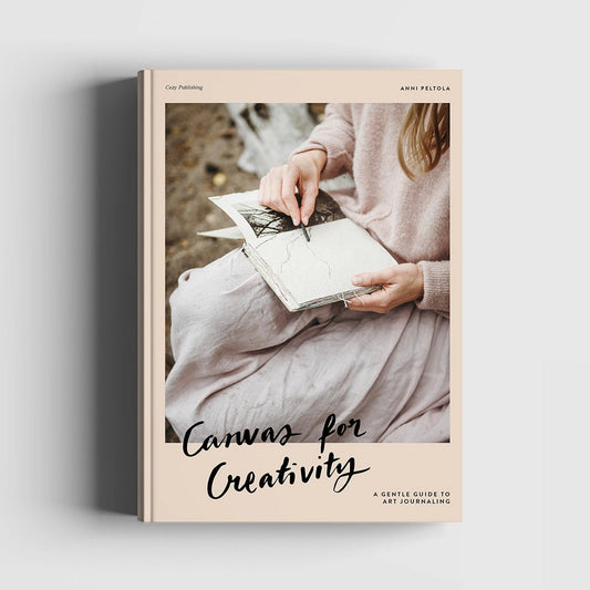 Canvas for Creativity - a Gentle Guide to Art Journaling Book by Cozy Publishing