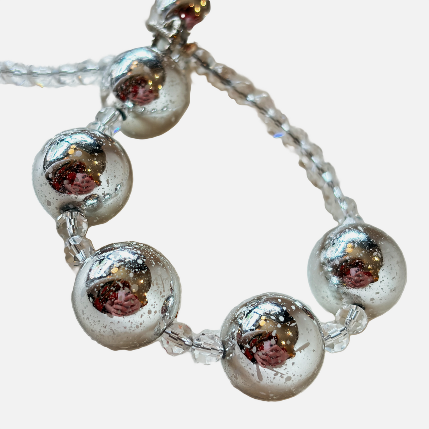 Champagne & Ice Beaded Necklace (153)