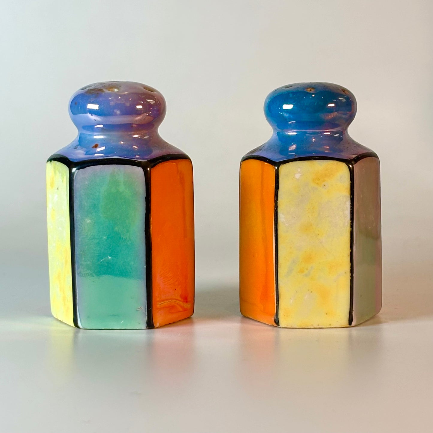 Vintage Art Deco Chicago Worlds Fair Condiment Set
