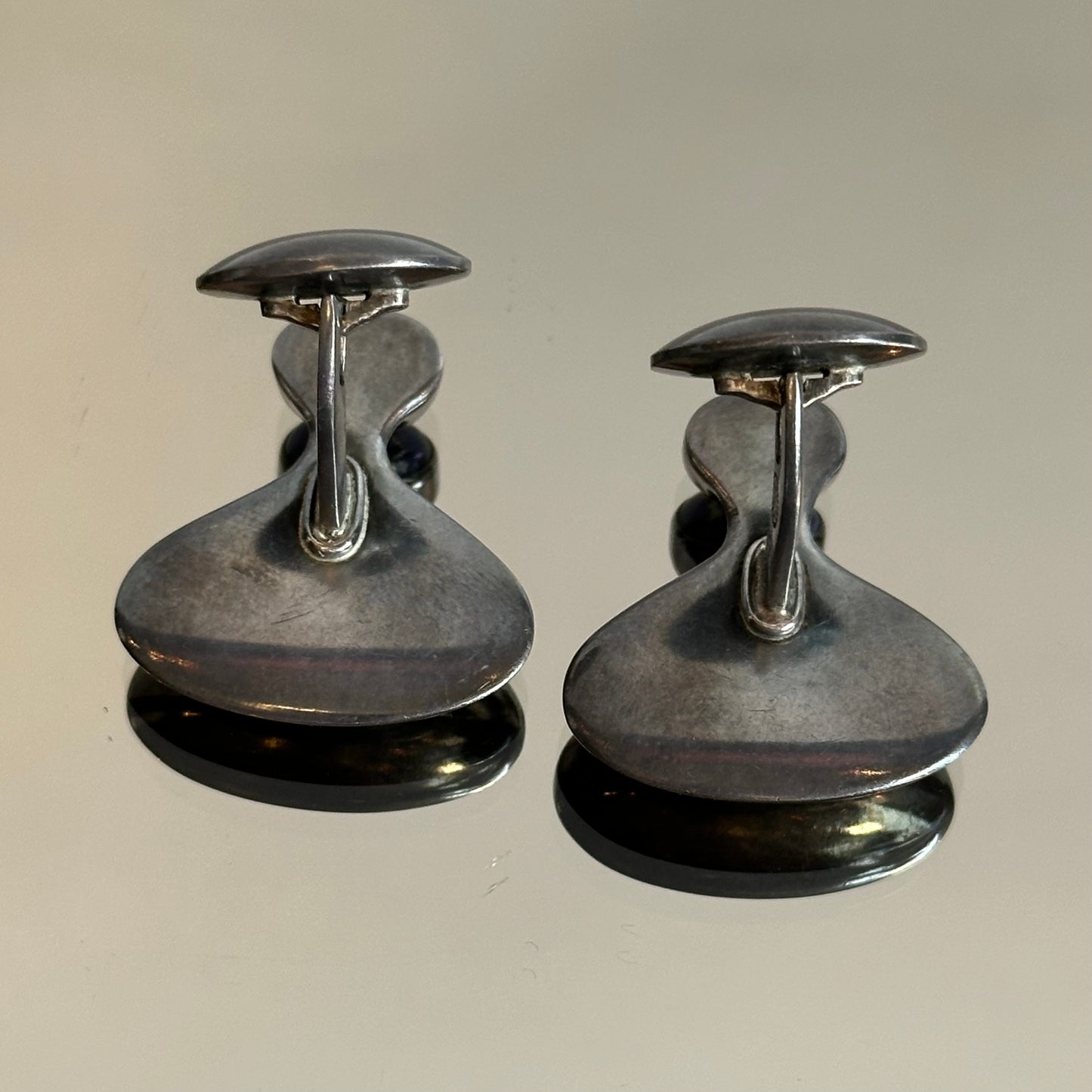 Vintage Georg Jensen Sterling & Lapis Cufflinks