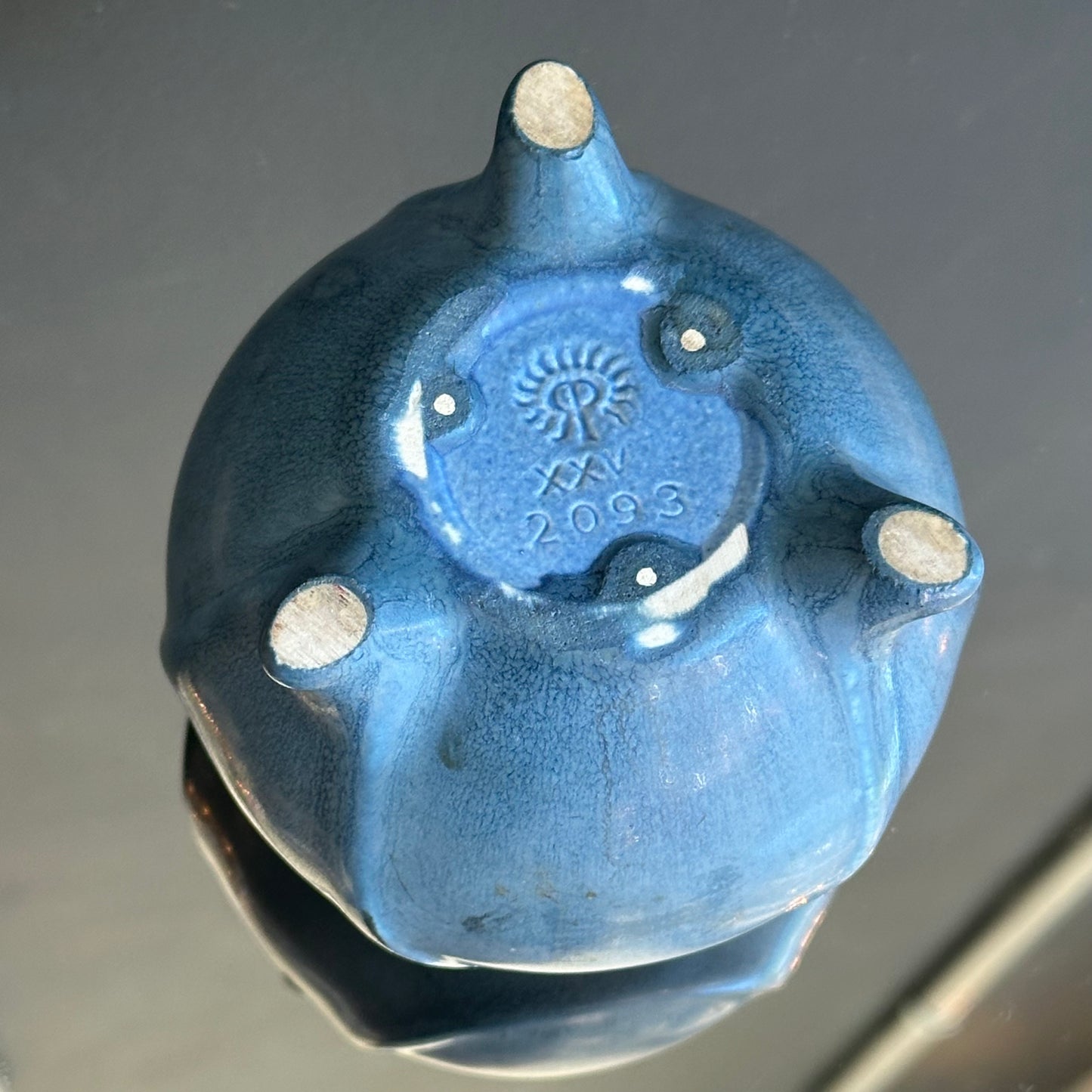 Vintage 1925 Rookwood Pottery Blue Vase
