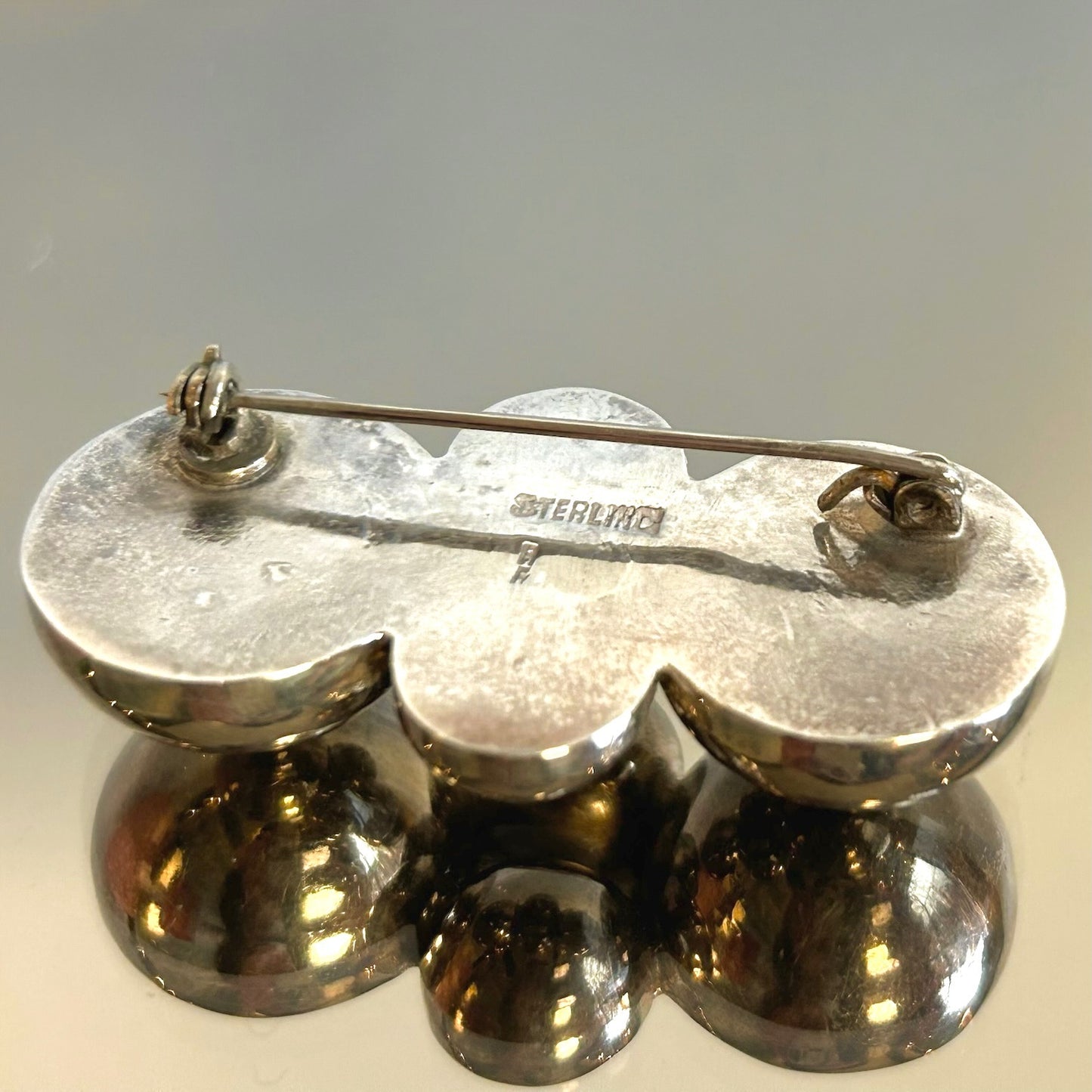 Vintage Mexico Sterling Silver Bubble Brooch/Pin