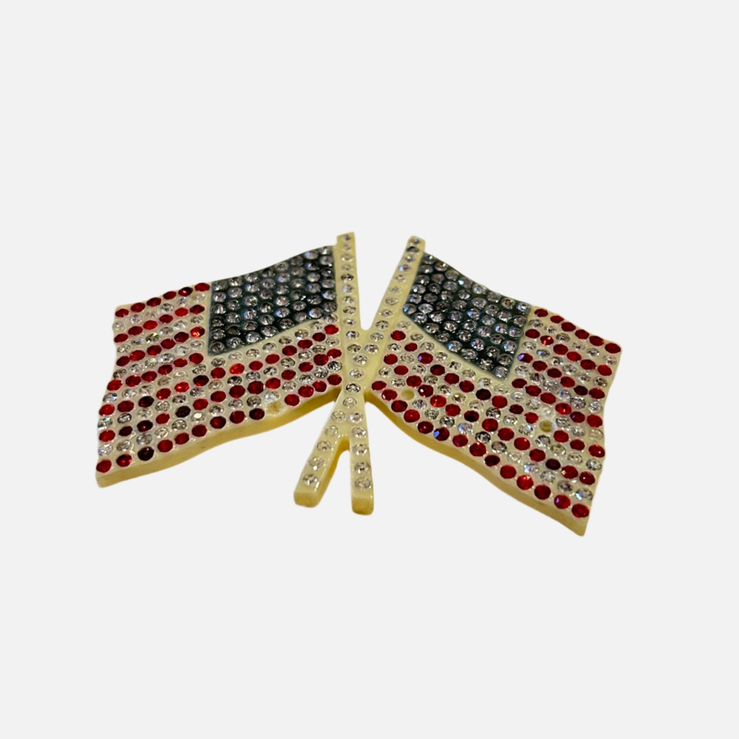Vintage Rhinestone Flag Pin