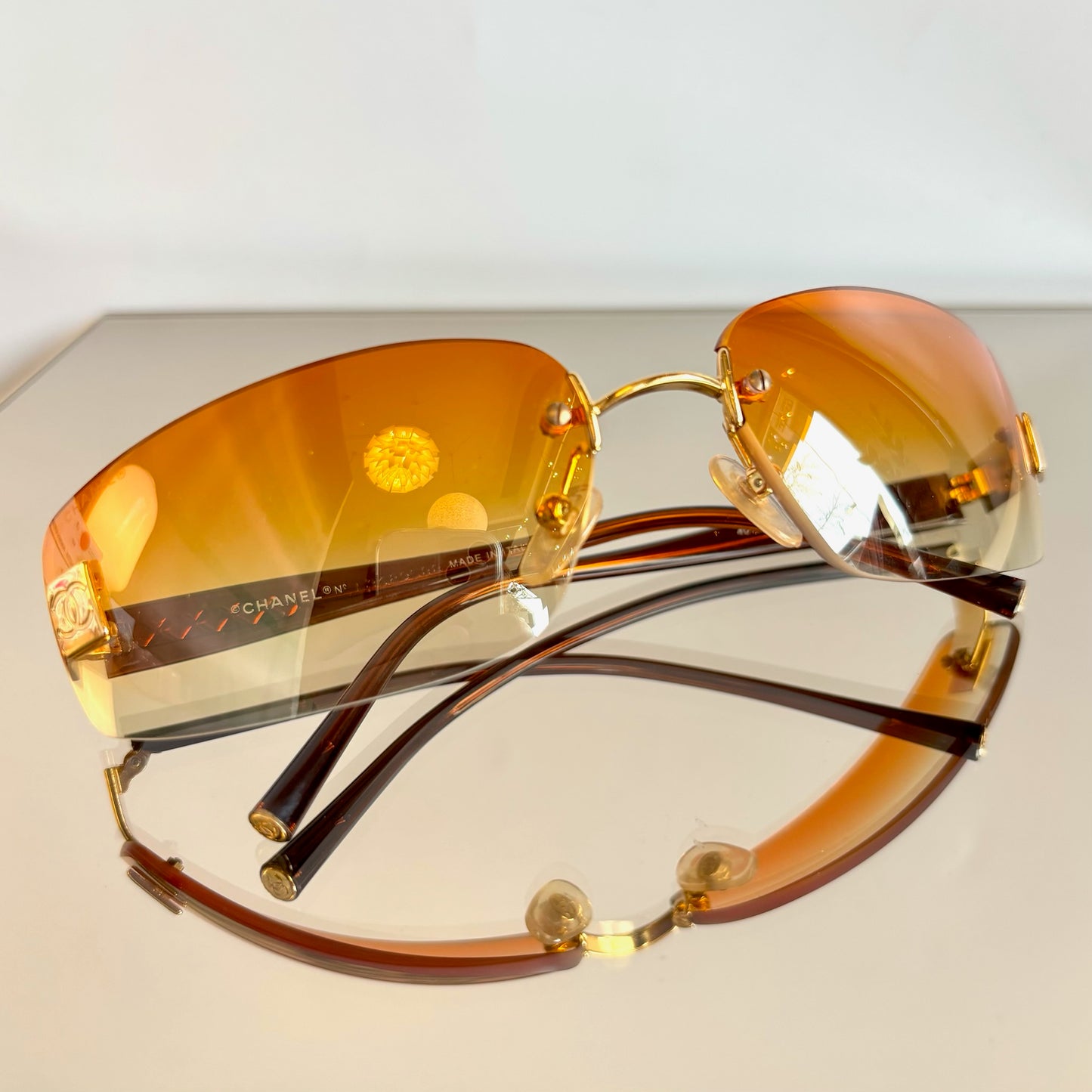 Vintage Chanel Rimless Sunglasses