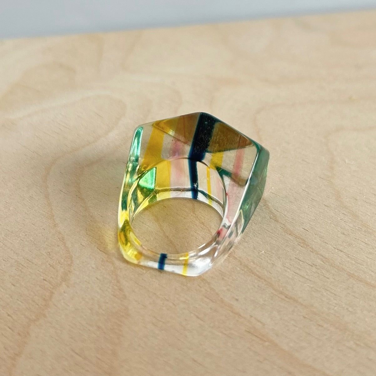 Vintage Chunky Lucite Rings
