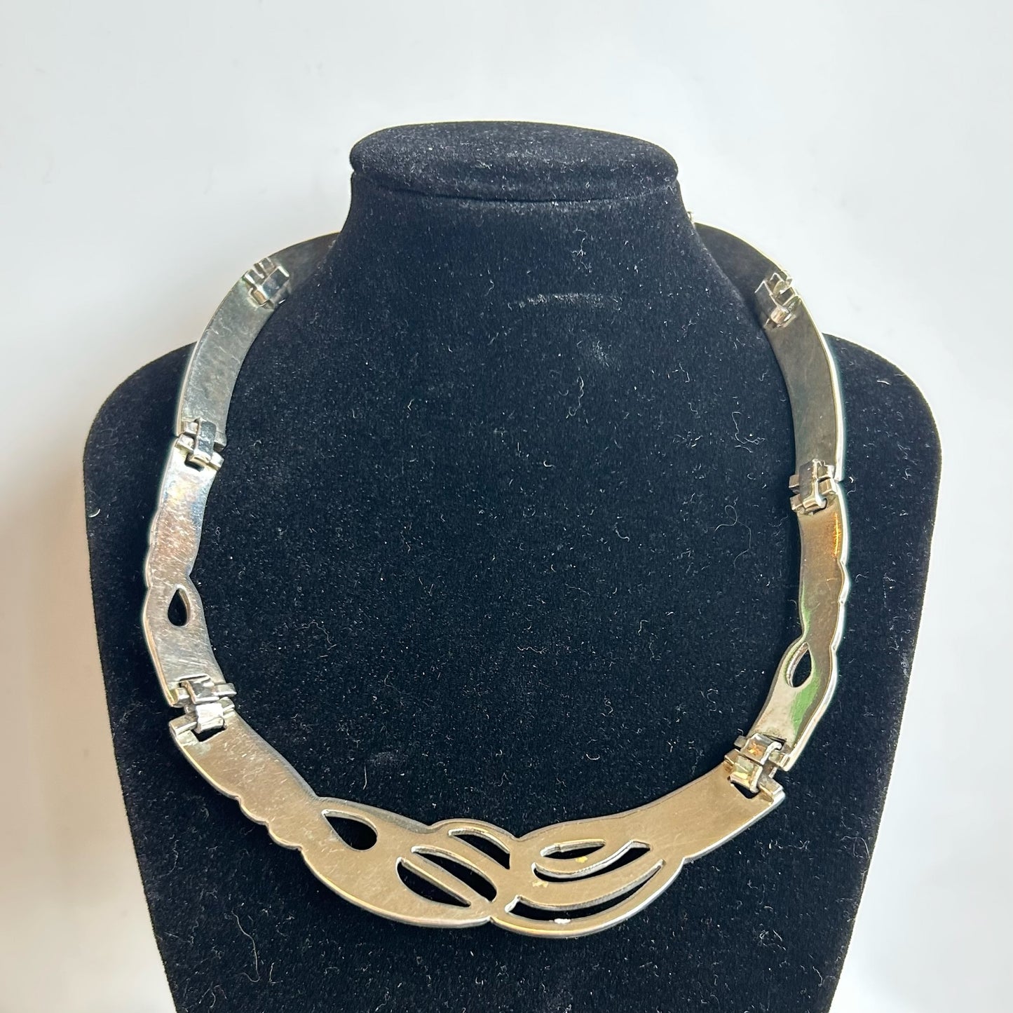 Mexican Sterling 8-Section Choker Necklace