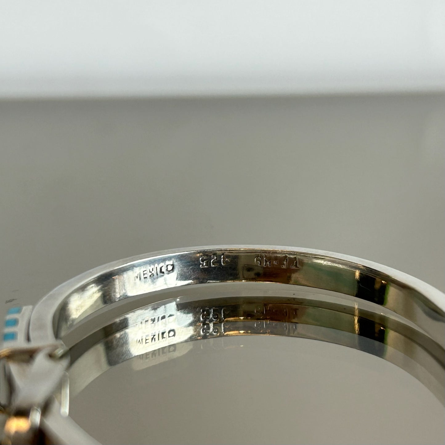 Mexican Silver & Turquoise Belt Bracelets
