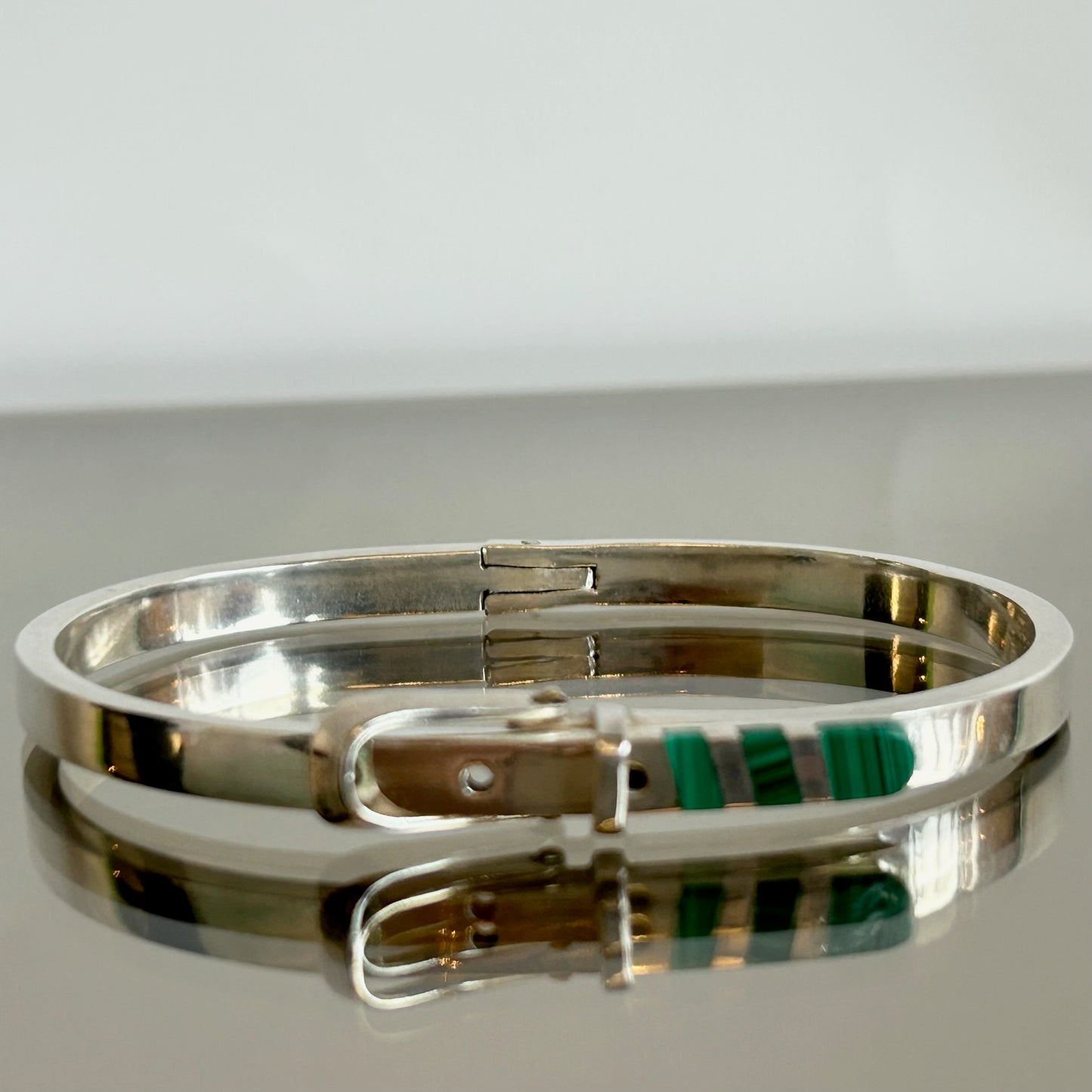 Mexican Silver & Turquoise Belt Bracelets