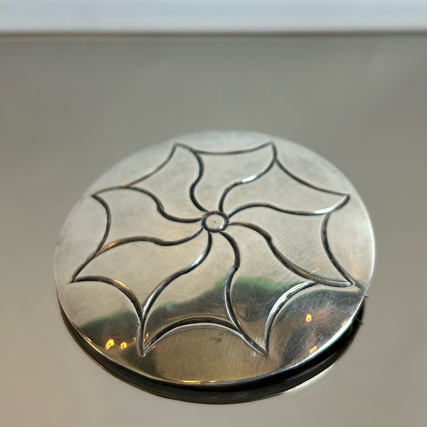 George Kee Navajo Sterling Brooch