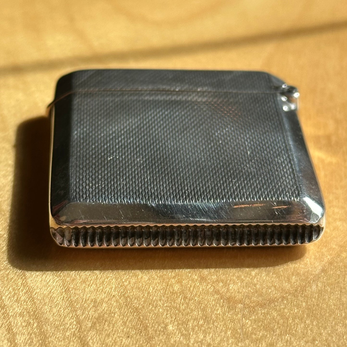 Vintage 1923 Sterling Silver Monogram Match Case