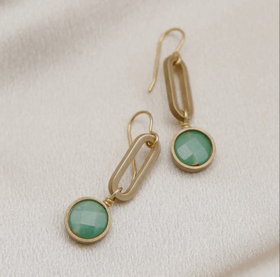 Cival Collective Nevyn Green Aventurine Earrings