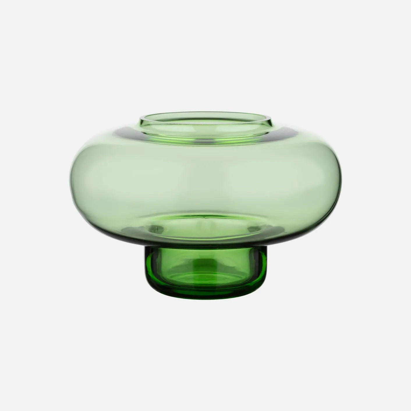 Marimekko Green Fyr Glass Candle Holder