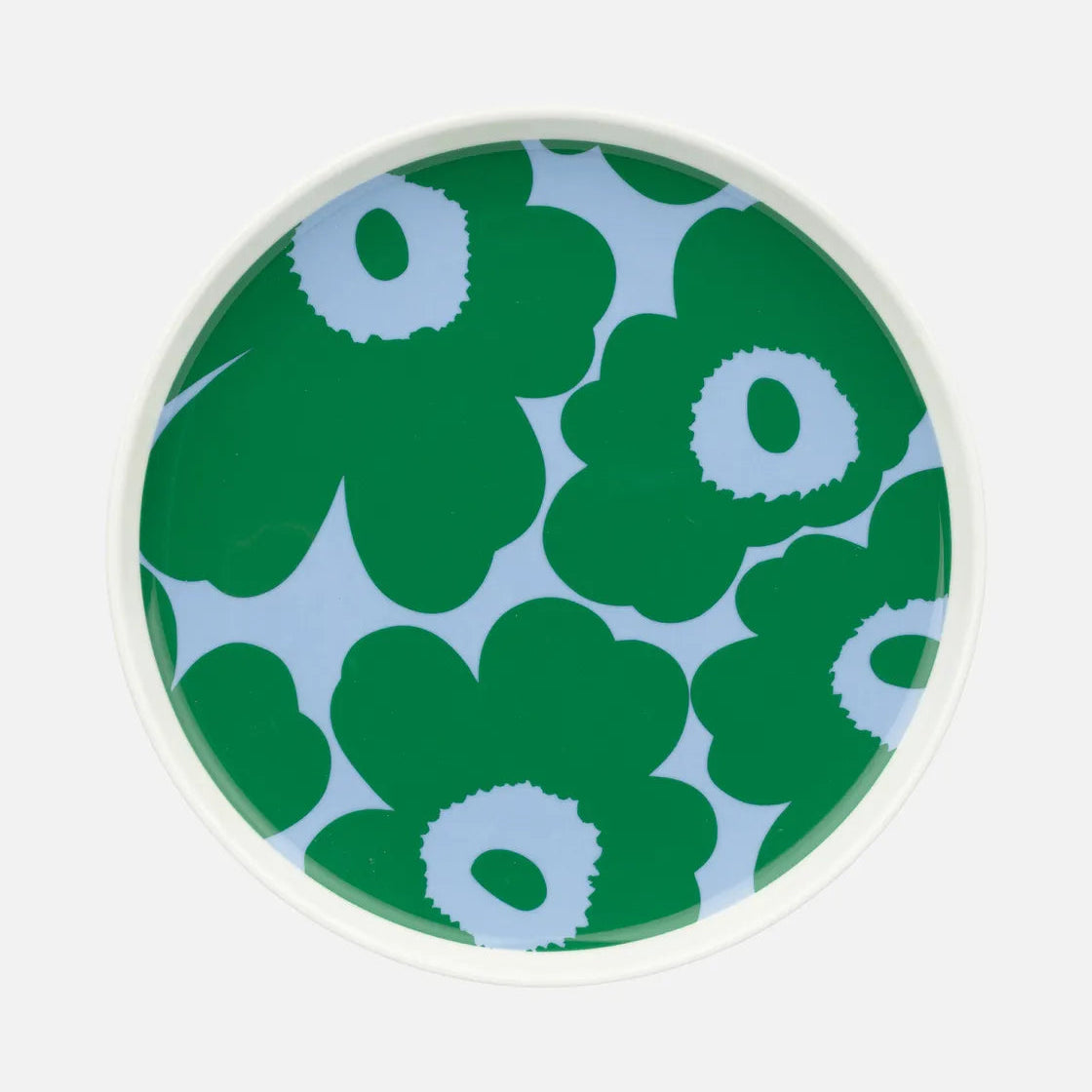 Green and Blue Marimekko Unikko Plate 20cm