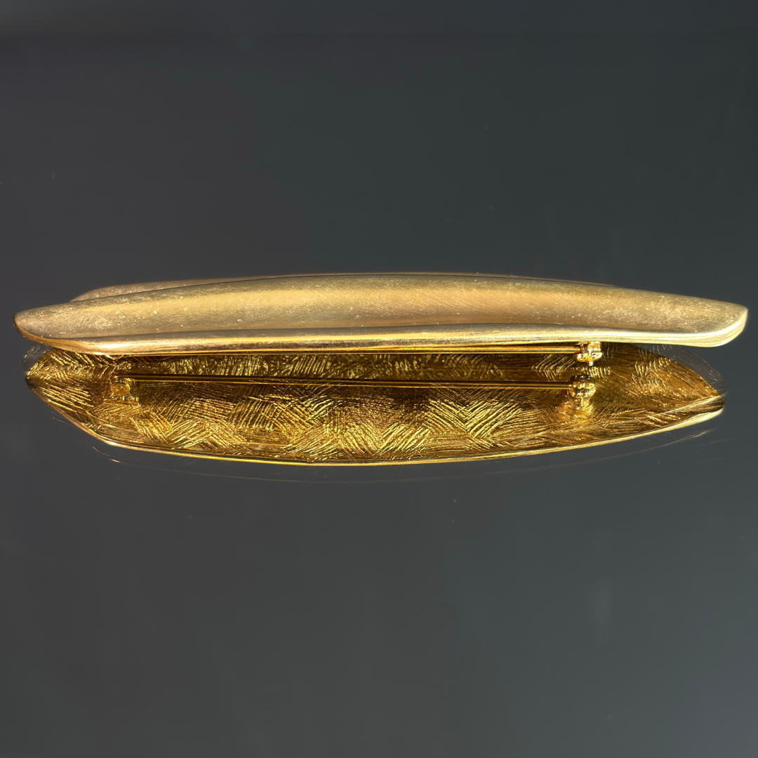 Vintage Givenchy Abstract Leaf Brooch