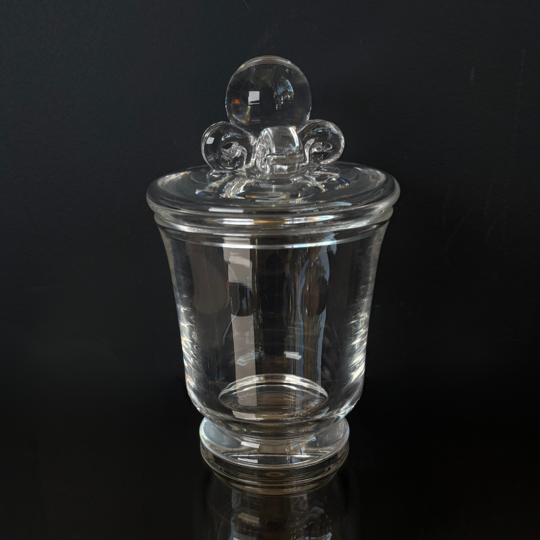 Vintage Steuben Crystal Lidded Jar