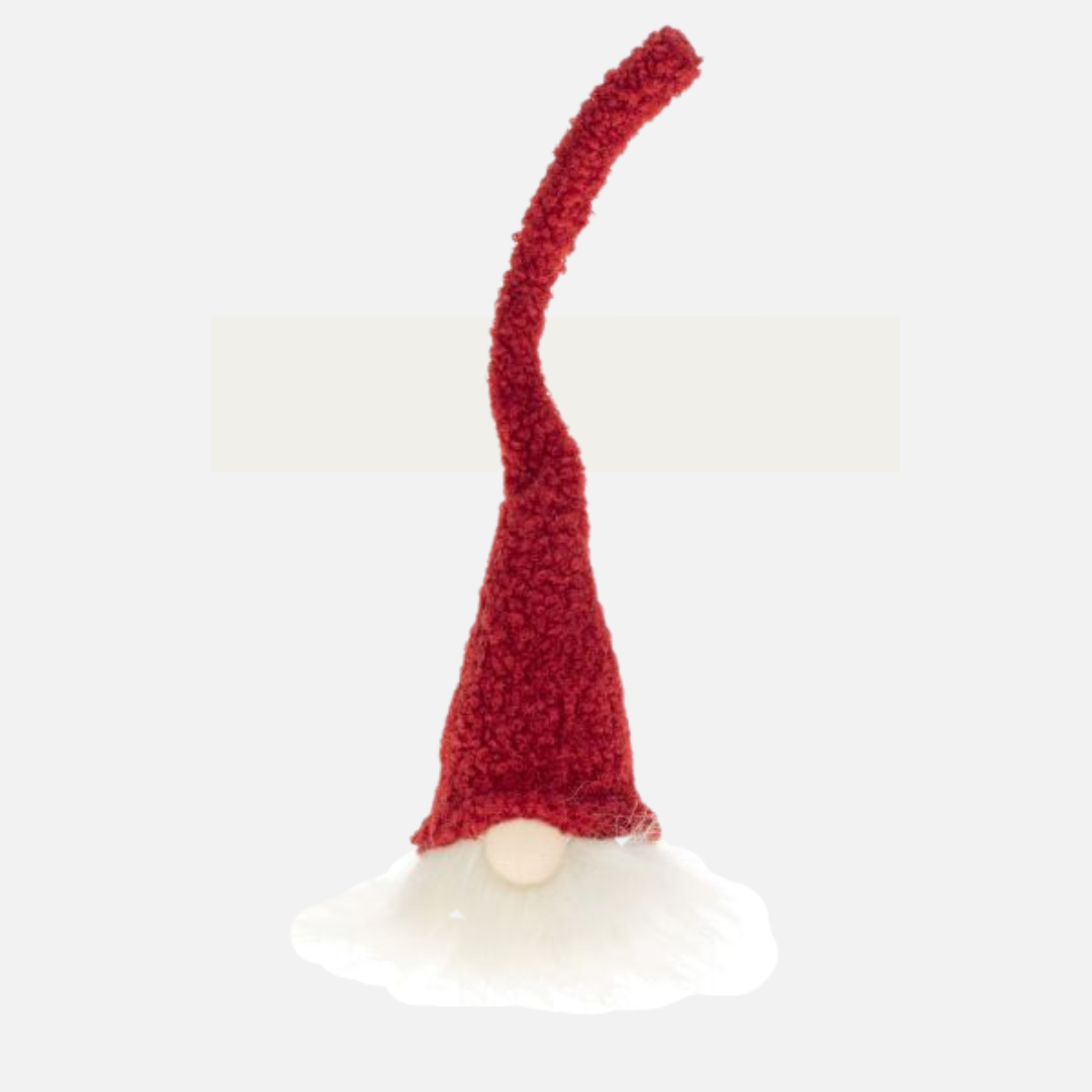 Santa Gnome w/ Long Red Hat