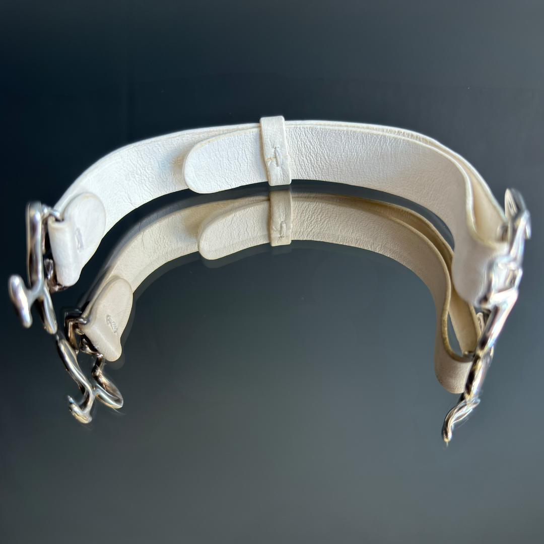 Vintage Georg Jensen Sterling & Leather Bracelet