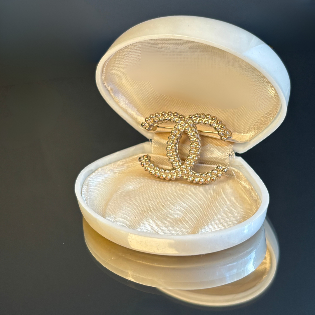 Vintage Chanel Monogram Brooch