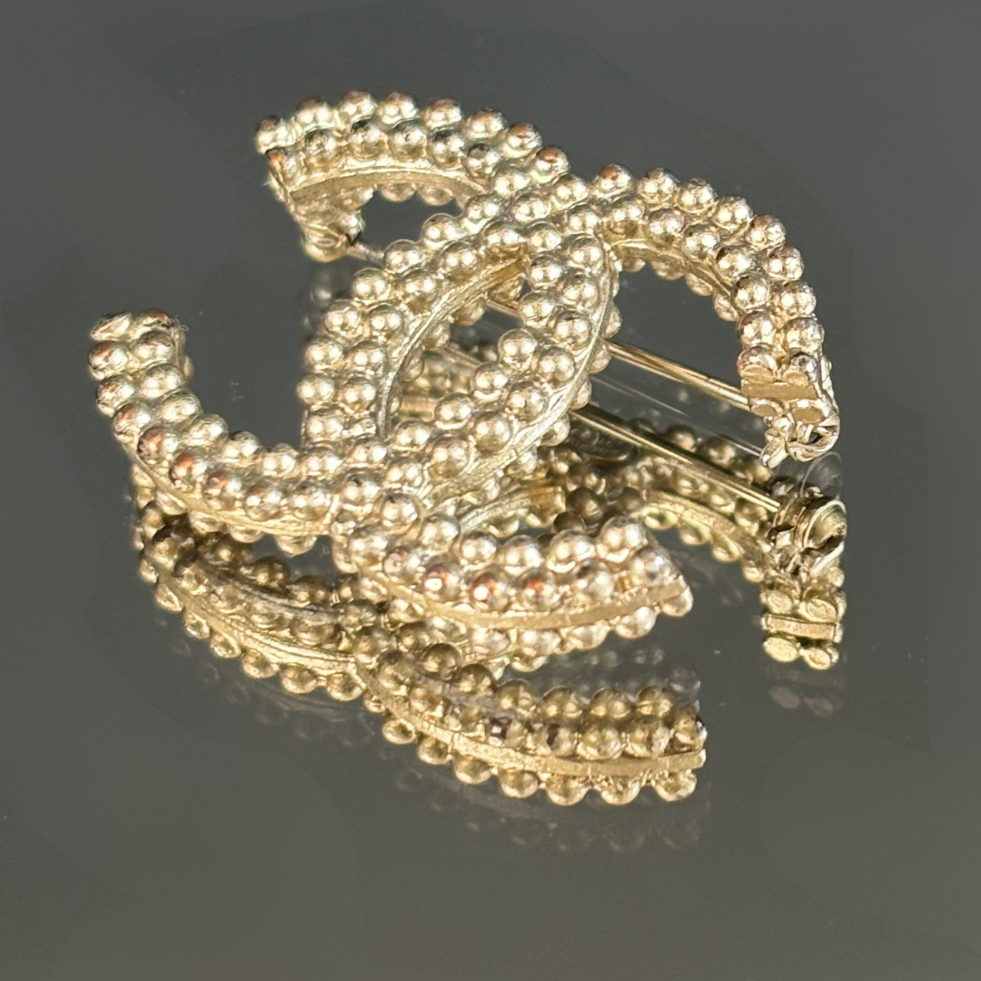 Vintage Chanel Monogram Brooch