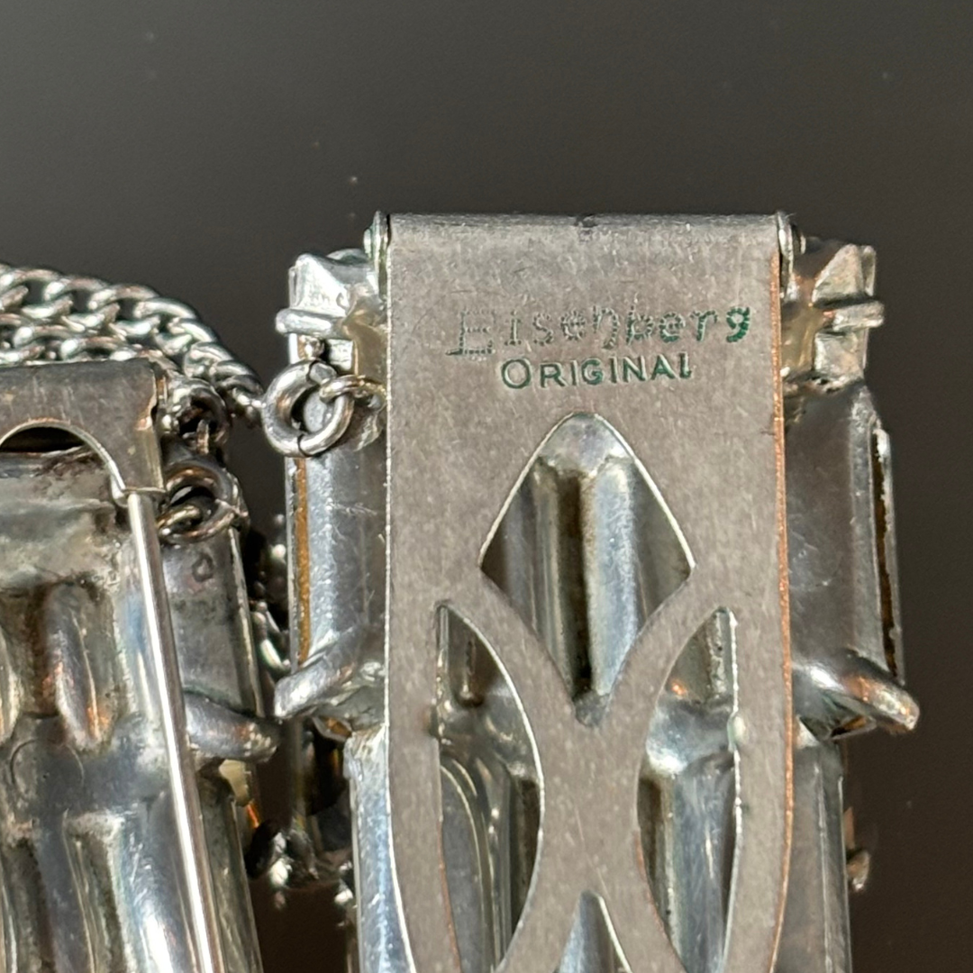 Vintage Eisenberg Originals Rhinestone Chandelier Clip Set
