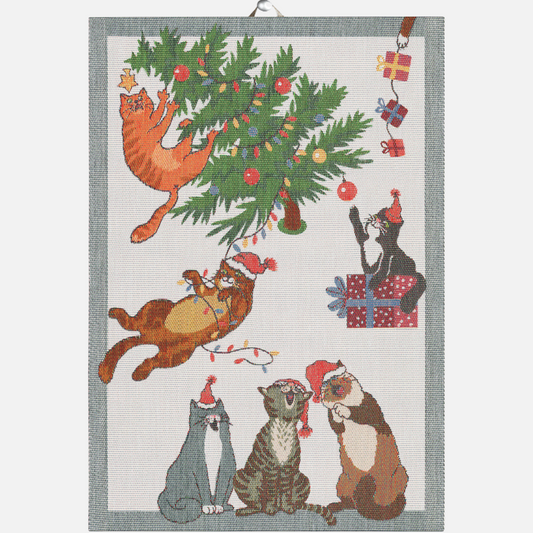 Ekelund Purr-fect Christmas Kitchen Towel