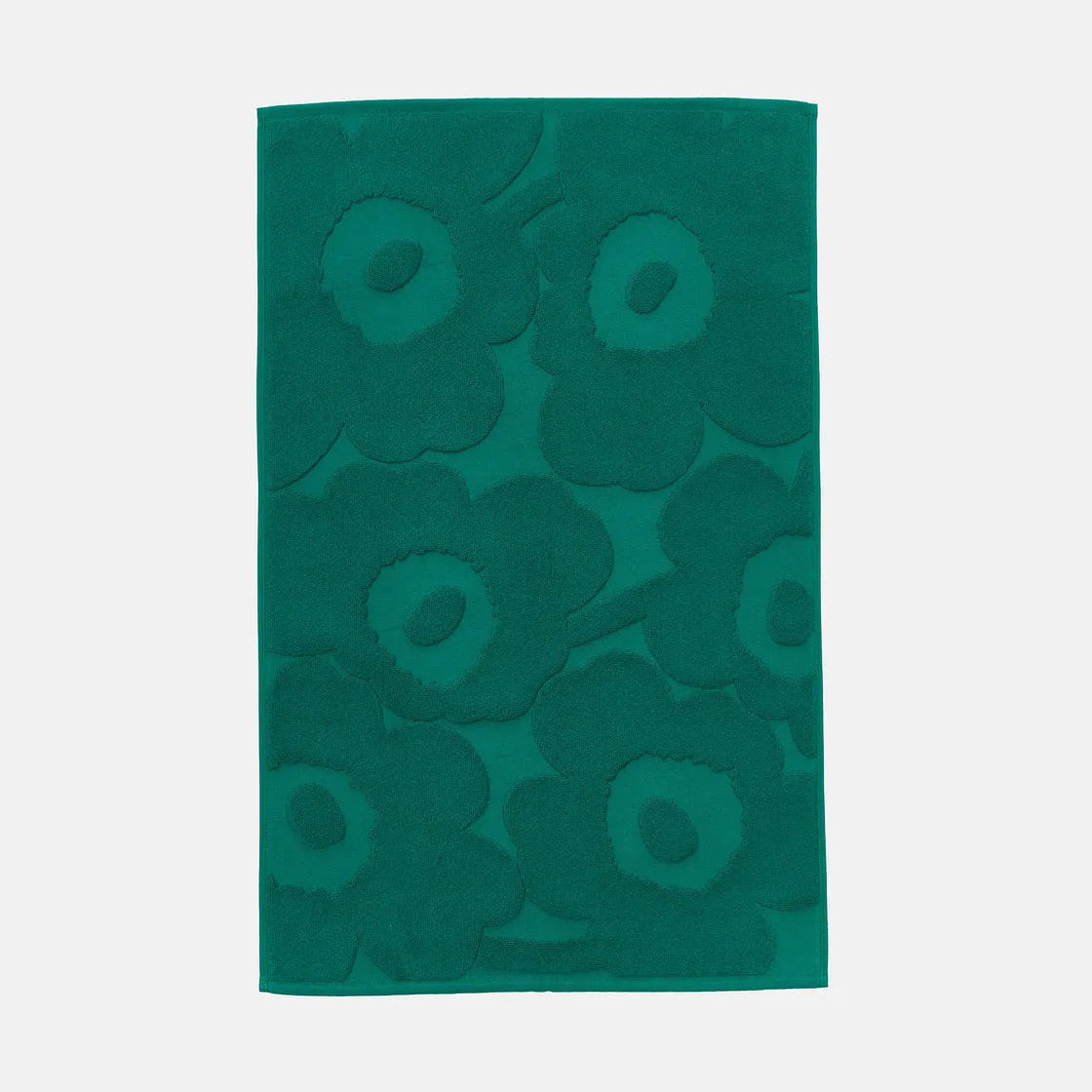 Marimekko Unikko Bath Mat in Emerald green