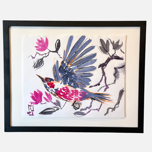 Mike Kasun 17 "Woodpecker & Magnolia"